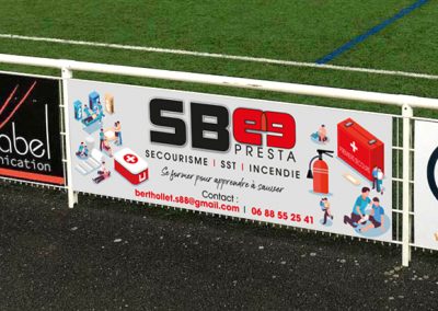 Signalétique bord de stade
